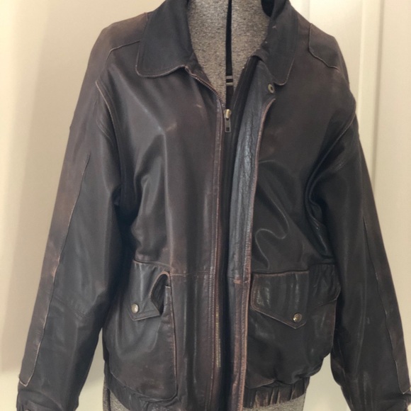 Vintage Men’s Eddie Bauer Leather jacket - Picture 1 of 8